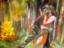 tango in fire
pastel on paper
